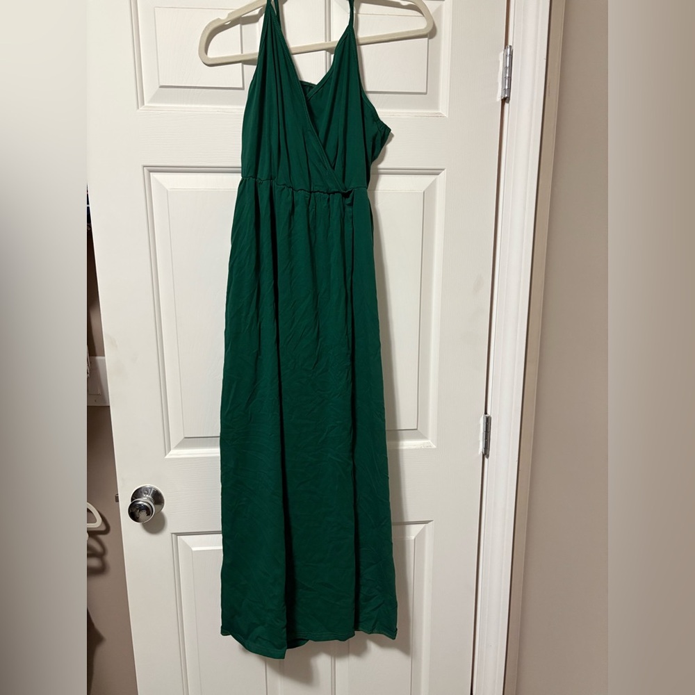 SHEIN Deep Green Maxi Dress